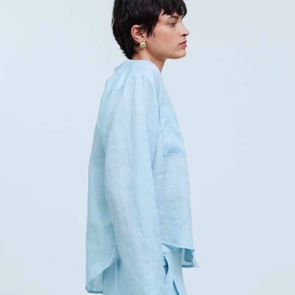 Madewell Resort Long-Sleeve Shirt blue heron - Picture 3 of 7